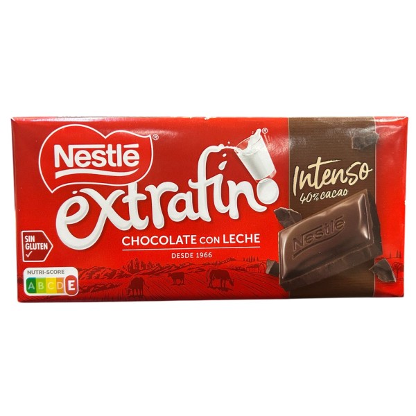 Молочный шоколад Nestle Extrafino Intensо 125грамм (Испания)