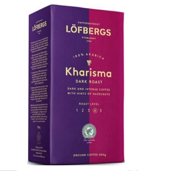 Кофе молотый Lofbergs Kharisma 500 грамм