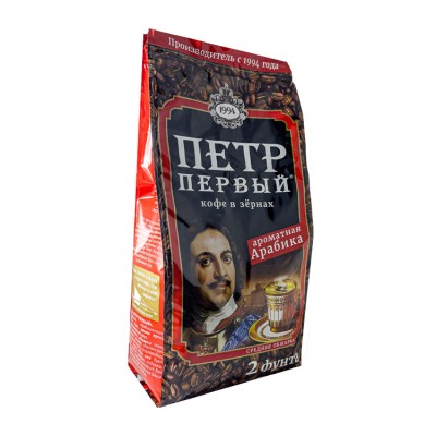 Кофе зерновой Петр Первый 816 грамм