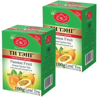Чай зеленый Ти Тэнг "Маракуя" 100 грамм 2 штуки