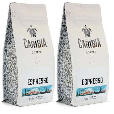 Кофе в зернах Caribia Espresso 250 грамм 2 штуки