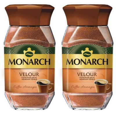 Кофе растворимый Monarch Velour 95 грамм 2 штуки