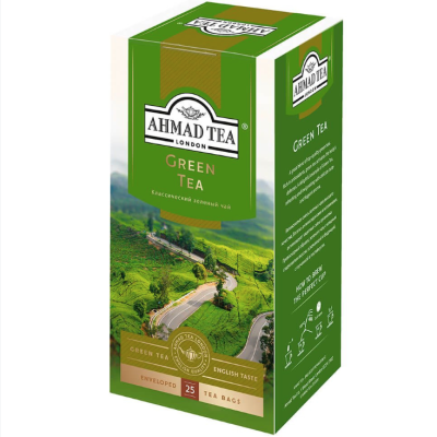 Чай Ахмад Зеленый 25 пакетиков