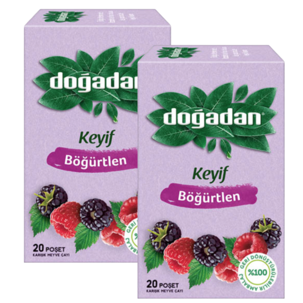 Чай турецкий Dogadan с ежевикой 20 пакетиков 2 штуки