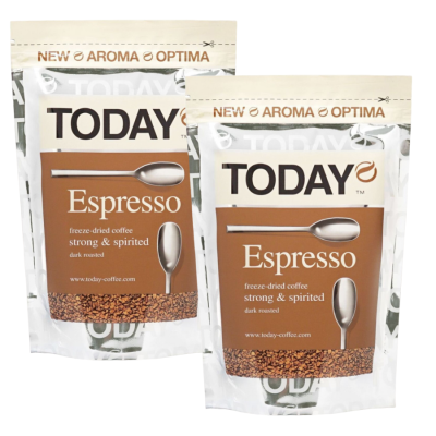 Кофе растворимый Today Espresso 150 грамм 2 упаковки