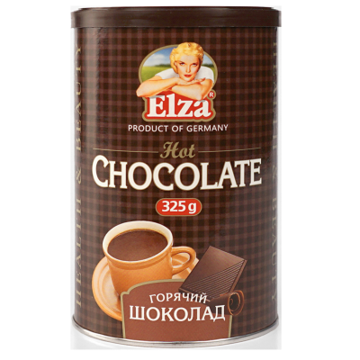 Горячий шоколад Эльза железная банка 325 грамм