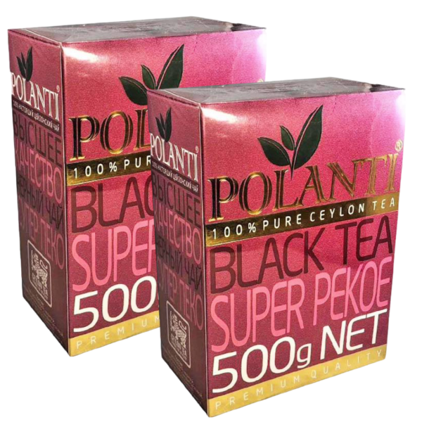 Спайка чай черный Поланти SUPER PEKOE 500грамм*2