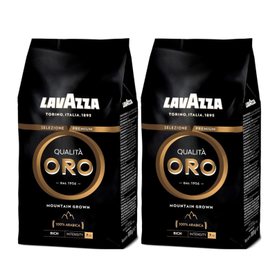 Кофе зерновой Лавацца Оро 1 кг Высокогорная 2 штуки