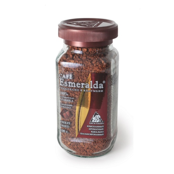 Кофе растворимый Эсмеральда Баварский шоколад 100 грамм