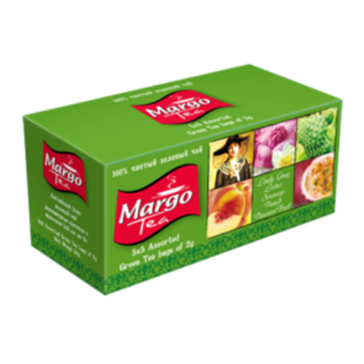 Чай в пакетиках скидка. Чай "Margo" ассорти(5*5)зеленый, 25пак*2гр. Чай Марго Дискавери. Чай "Margo" ассорти(5*5)черный, 25пак*2гр.