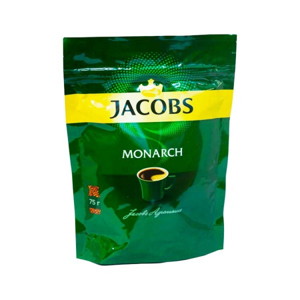 Кофе растворимый Якобс Монарх 75 грамм, мягкая упаковка