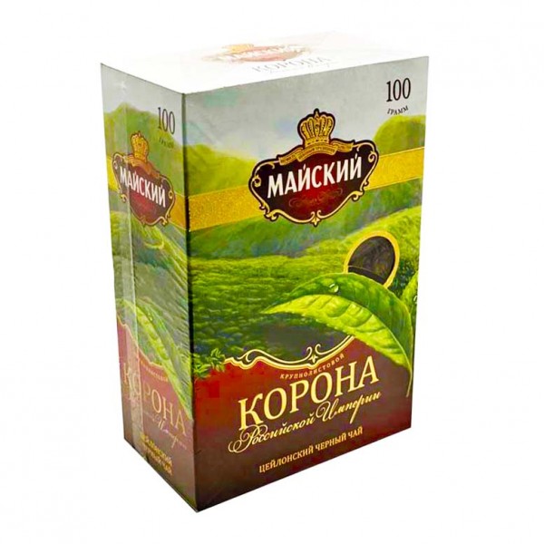 Чай черный Майский Корона Российской Империи 100 грамм