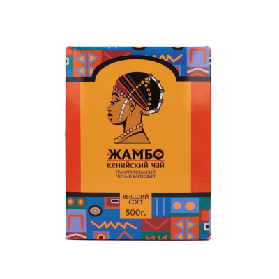 Чай черный гранулированный Жамбо Кенийский (без пиалы)  500 грамм