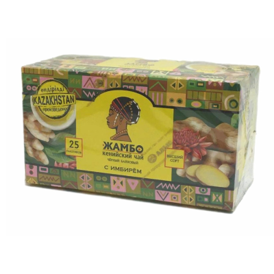 Чай Жамбо Кенийский с имбирем 25 пакетиков